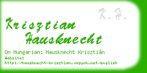 krisztian hausknecht business card